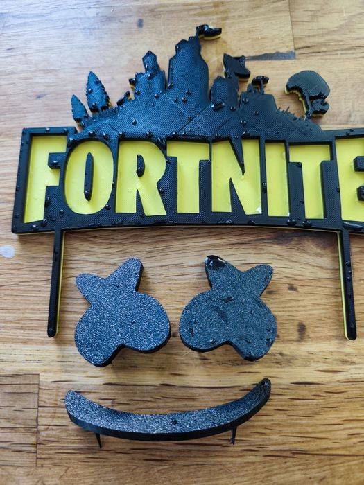 Zestaw na tort Fortnite Topper Wydruk 3d PLA+