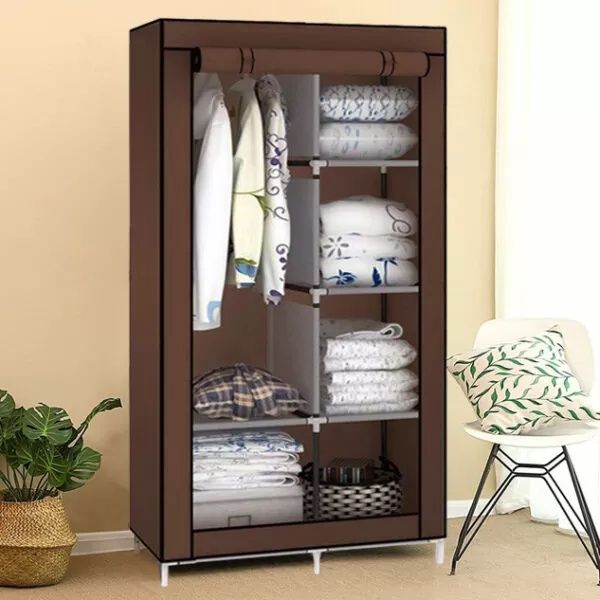 Тканинна шафа складана STORAGE WARDROBE KM-105 на 2 секції (106х45х170