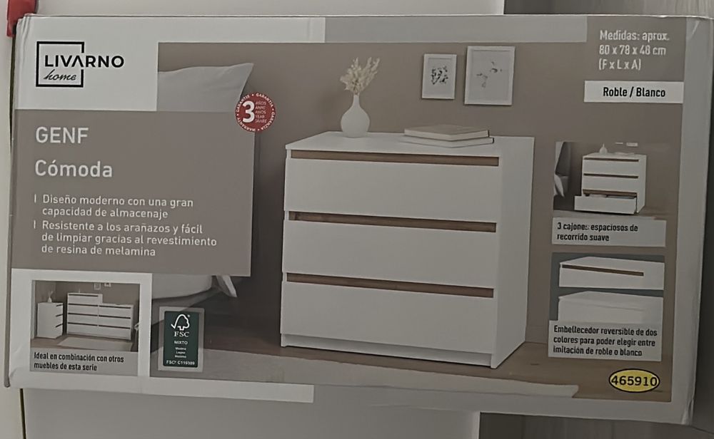 Comoda de 3 gavetas