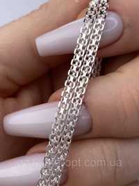 Женская серебряная цепочка 925 пробы/жіночий срібний ланцюжок бісмарк