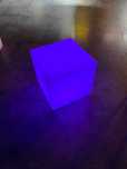 Stolik kostka ogrodowa LED  sześcian 50cm RGB wodoodporna AKUMULATOR