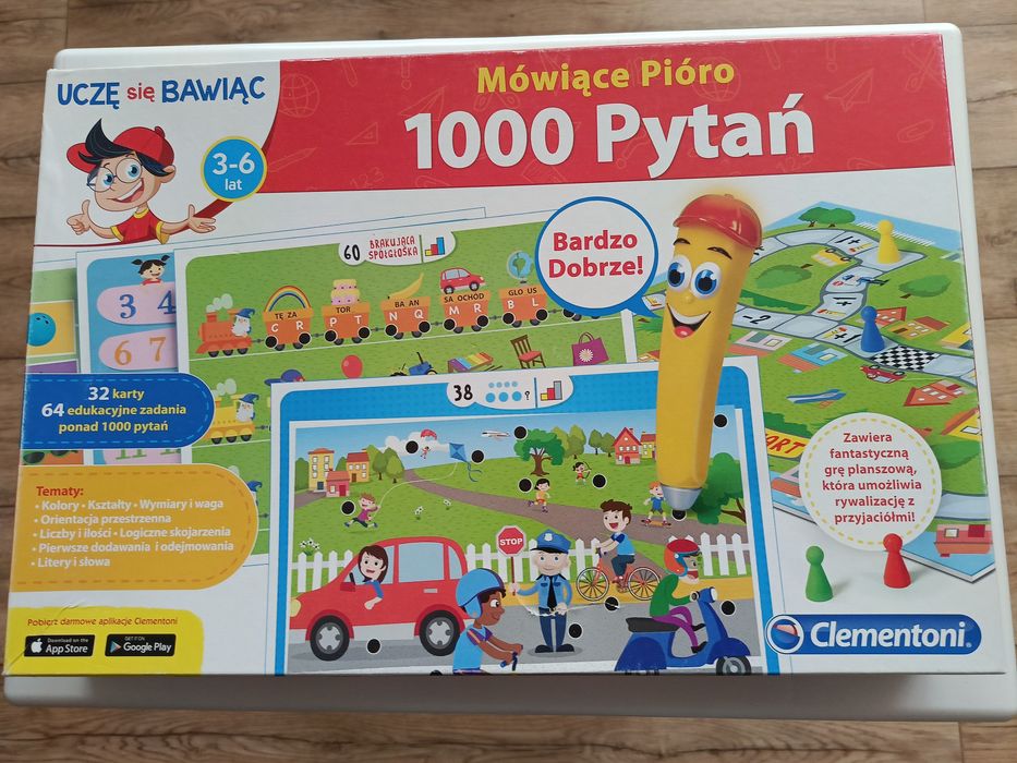 CLEMENTONI - mówiące pióro- 1000 pytań