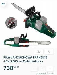 Piła łańcuchowa Parkside akumulatorowa 40V