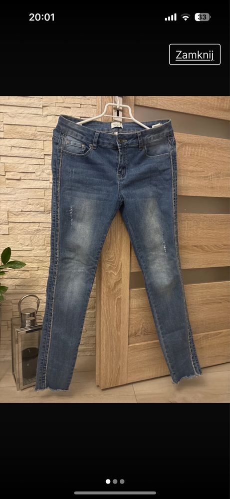 Spodnie ozdobne cyrkonie 35zl