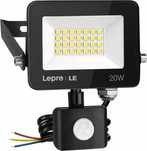 Reflektor LED Lepro 20W z czujnikiem ruchu IP65 1700lm USZKODZONA