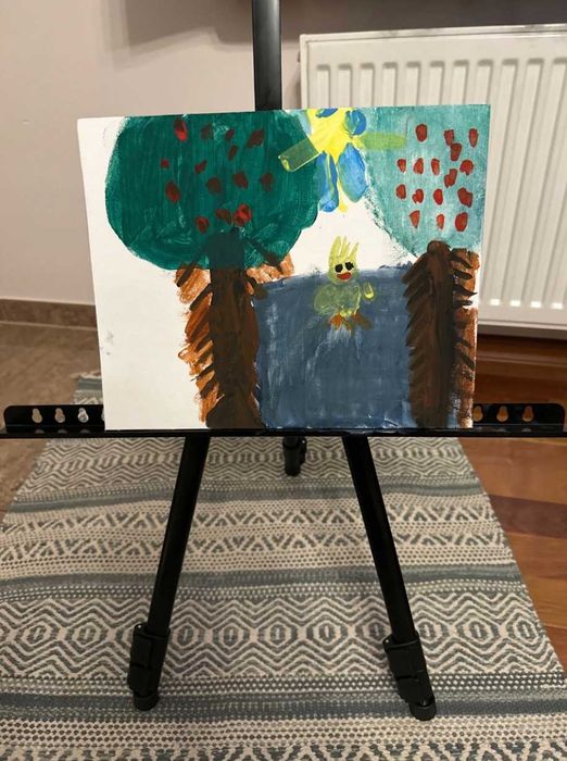 Zestaw Malarski Dla Dzieci Sztaluga Artystyczny + Gratisy Na Prezent