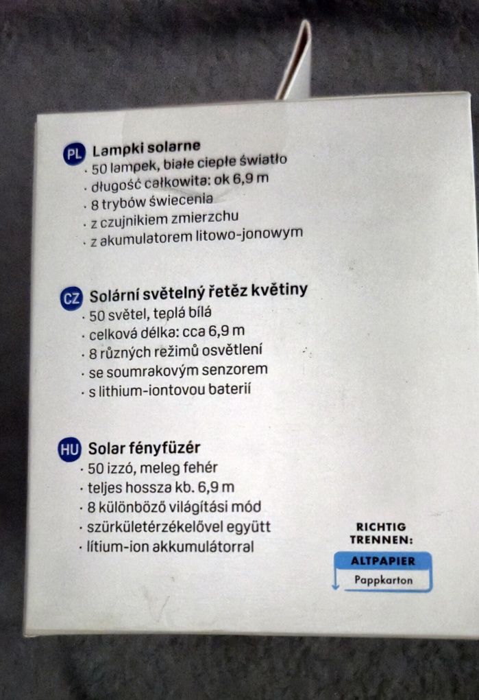 Lampki solarne kwiatki 50szt. NOWE +gratis