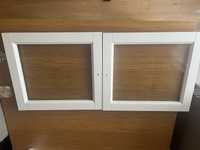 Ikea Billy Oxberg drzwiczki 40x35 + zlote uchwyty