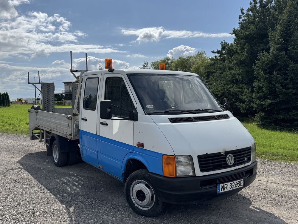 Vw LT 46 dlc 3.5 t brygadowa kabina najazd laweta