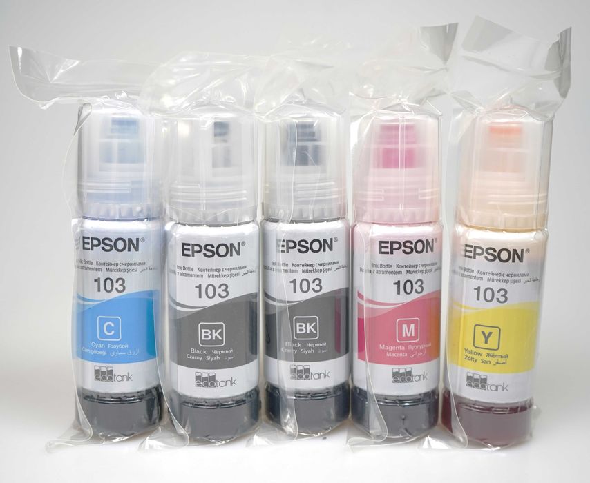 Tusz tusze zestaw tuszy oryginalne tusze do drukarki Epson 103