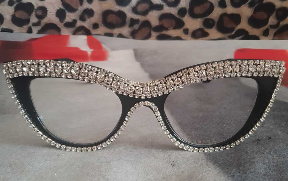 Okulary kocie kolor czarny