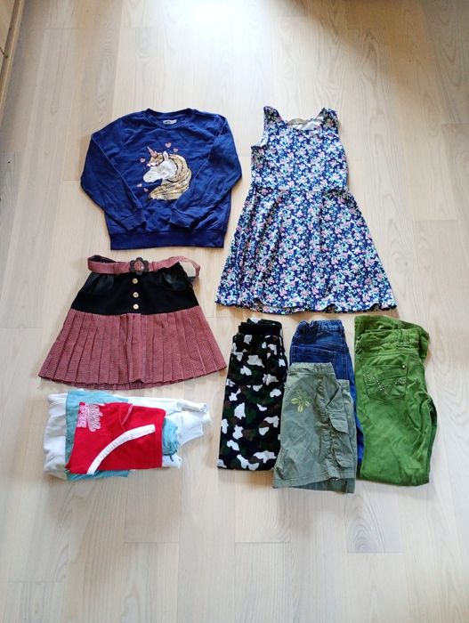 Paczka ubrań dla dziewczynki 128/134/140 - Zara kids, Sinsay, Levi's