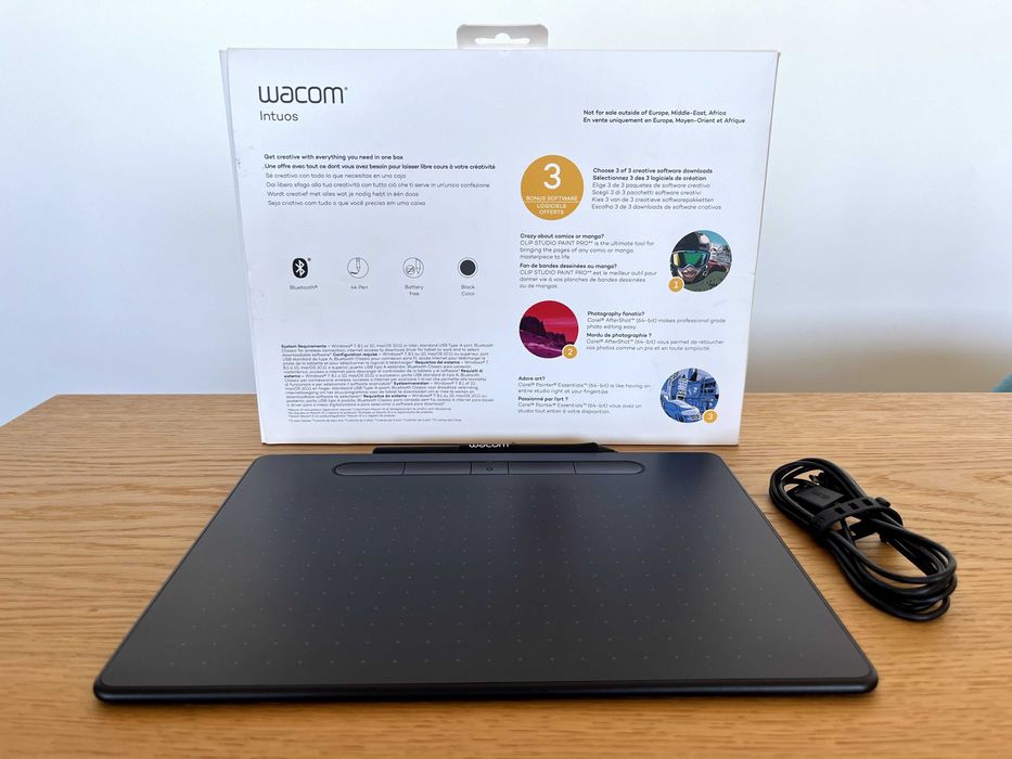 Mesa Digitalizadora - Wacom Intuos - Black - CTL6100WLKS