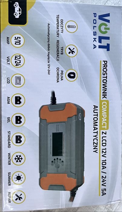 Prostownik VOLT Z LCD 12V 10A/24V 5A