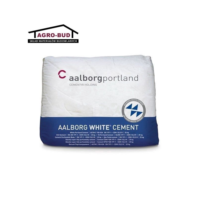 Cement Biały 25kg Aalborg White Cement 52,5R