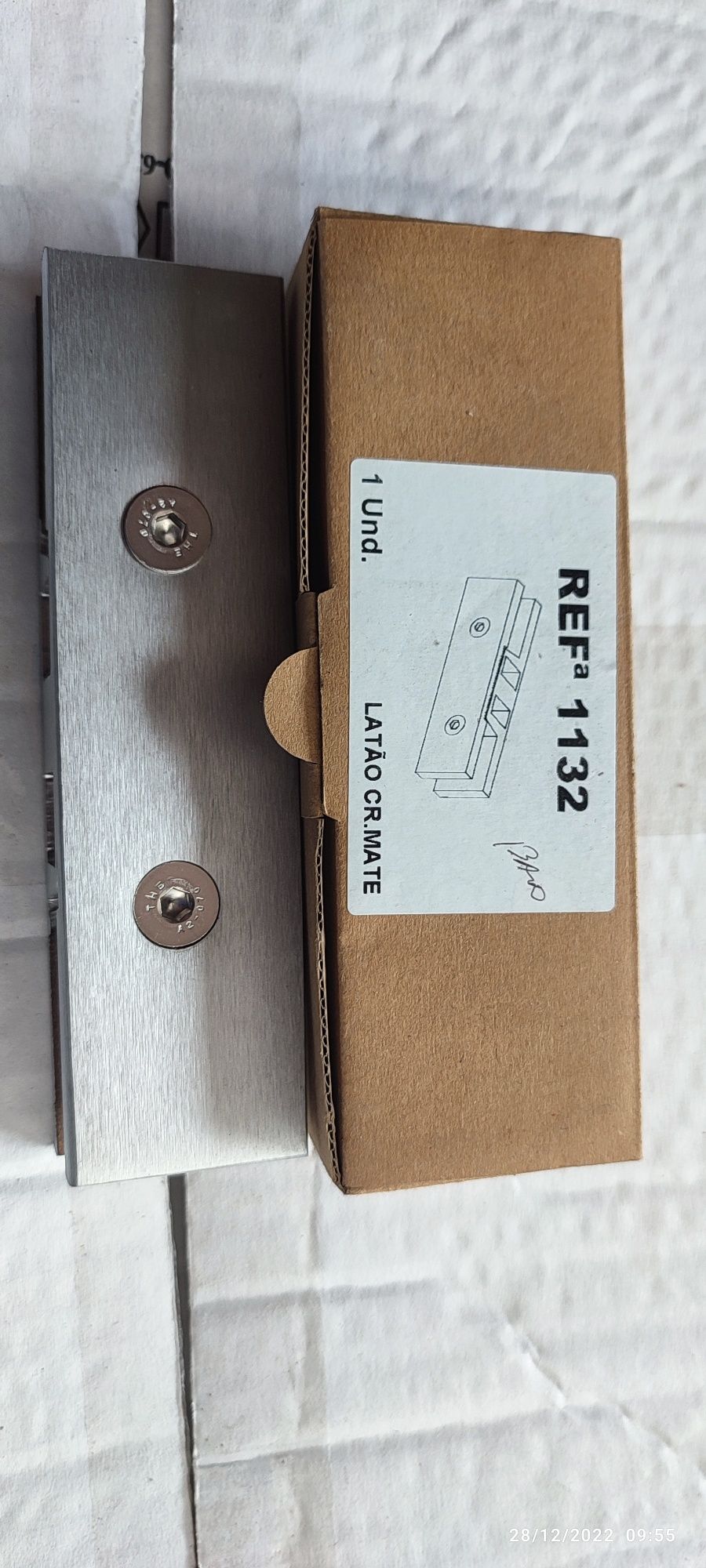 Conjunto para porta de vidro