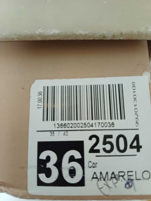 Botins Amarelo Mostarda 36