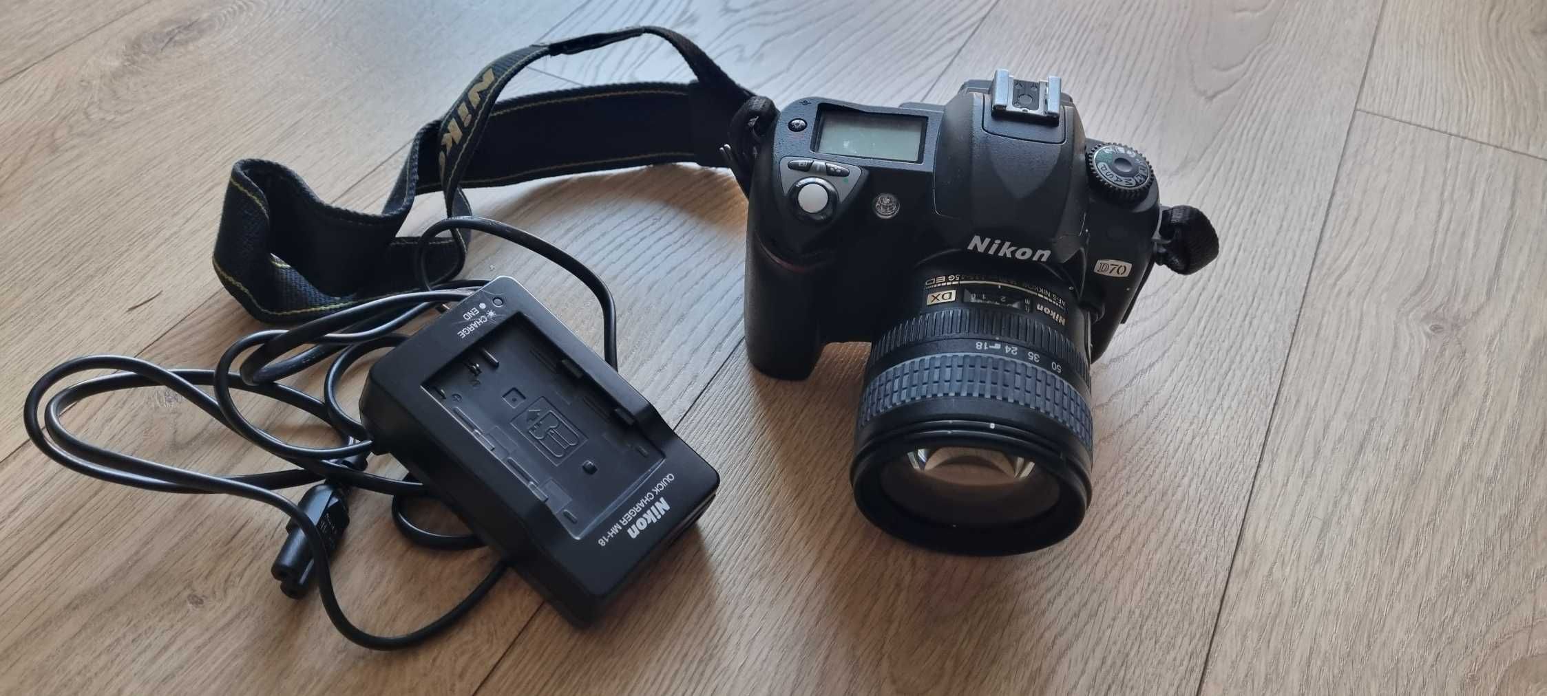 Nikon d70 obiekty Nikkor 18-70 AFS