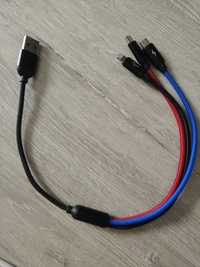 Kabel 3w1 USB C USB A USB micro Baseus nowy
