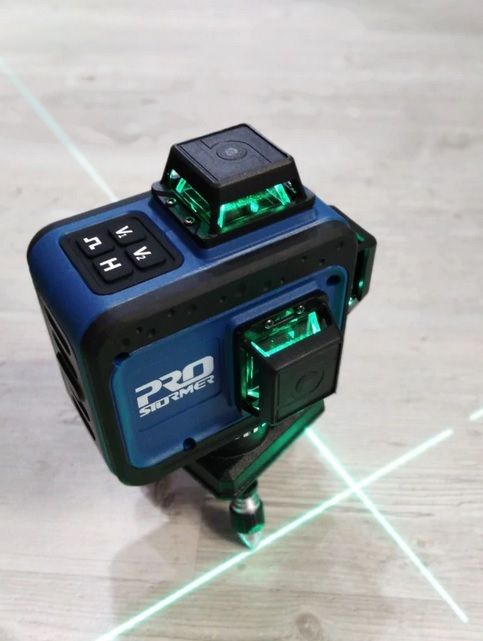 Poziomica laserowa Pro Stormer 3x360st. Zielona wiązka