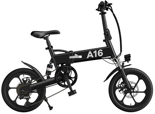 Електровелосипед ADO A16 (Black) 280 Wh, чорний. Оригінал!!!