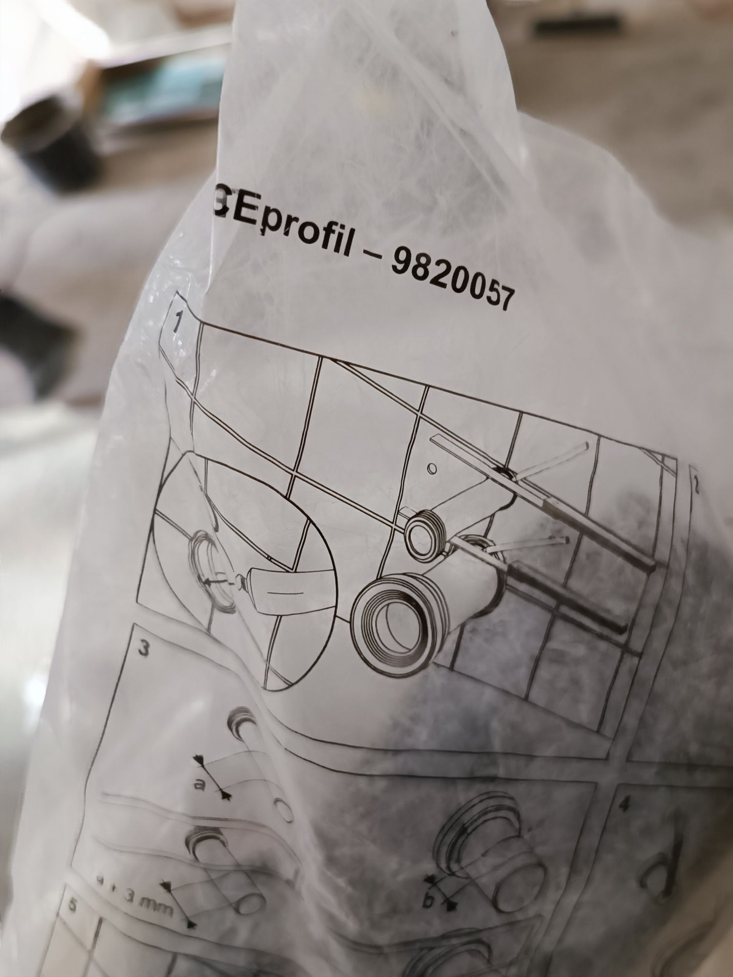 Tece zestaw prostek przyłączeniowych profil
