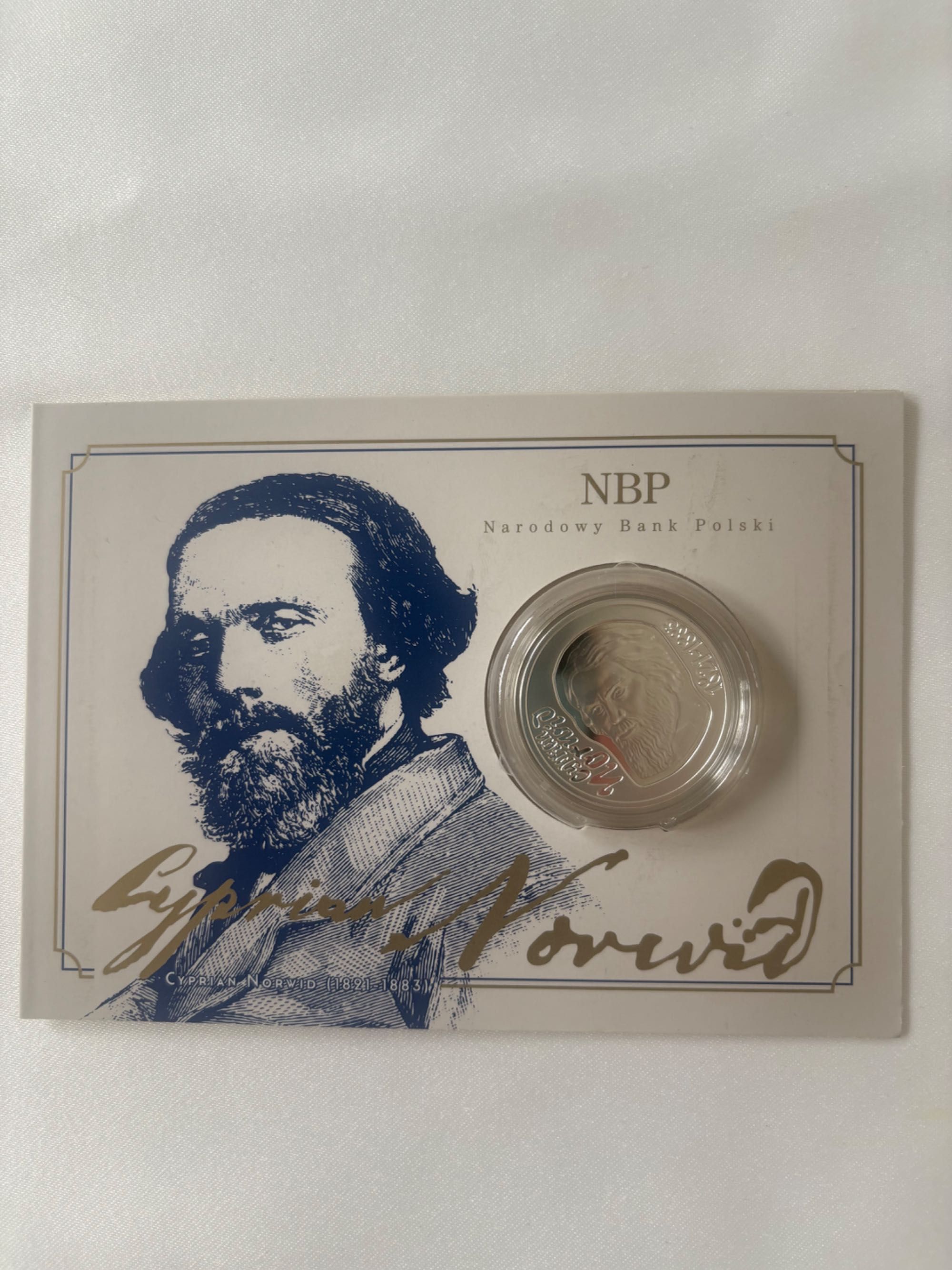 Srebrna moneta „ Cyprian Norwid”