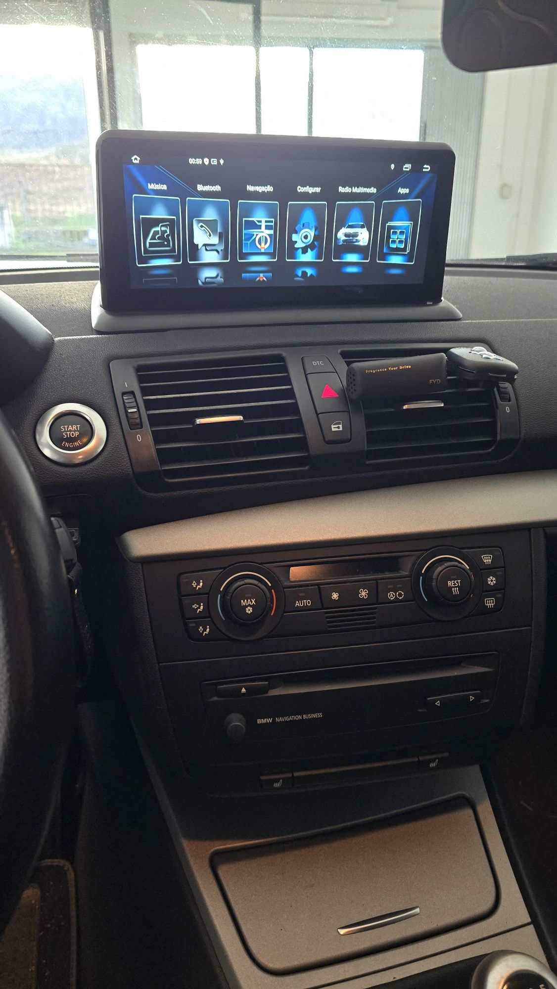 Tela Android 13 com GPS BMW E81 E82 E87 E88 + Idrive incluido