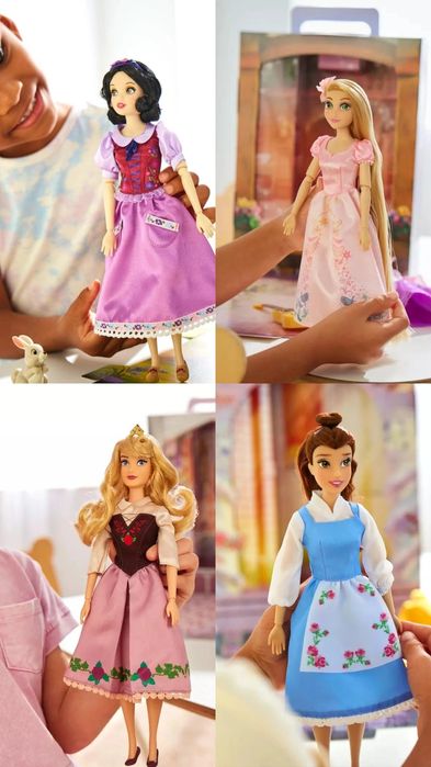 Колекційна лялька Disney принцеса: Бель, Аврора, Рапунцель, Білосніжка