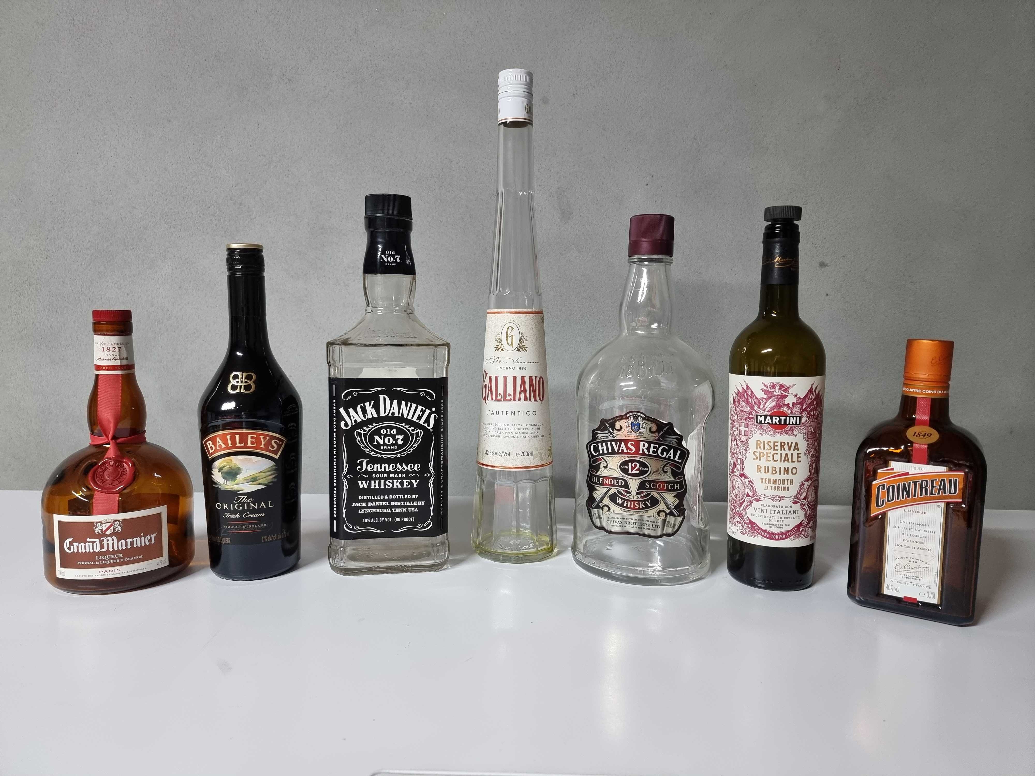 Garrafas vazias Whisky, James Martin's, Chivas, Redbreast, Jameson