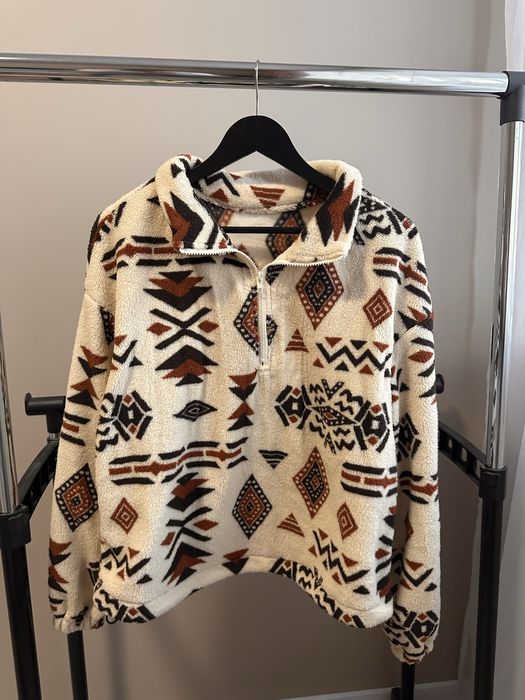 Нова Фліска шерпа в етнічному стилі кофта светр унісекс оверсайз