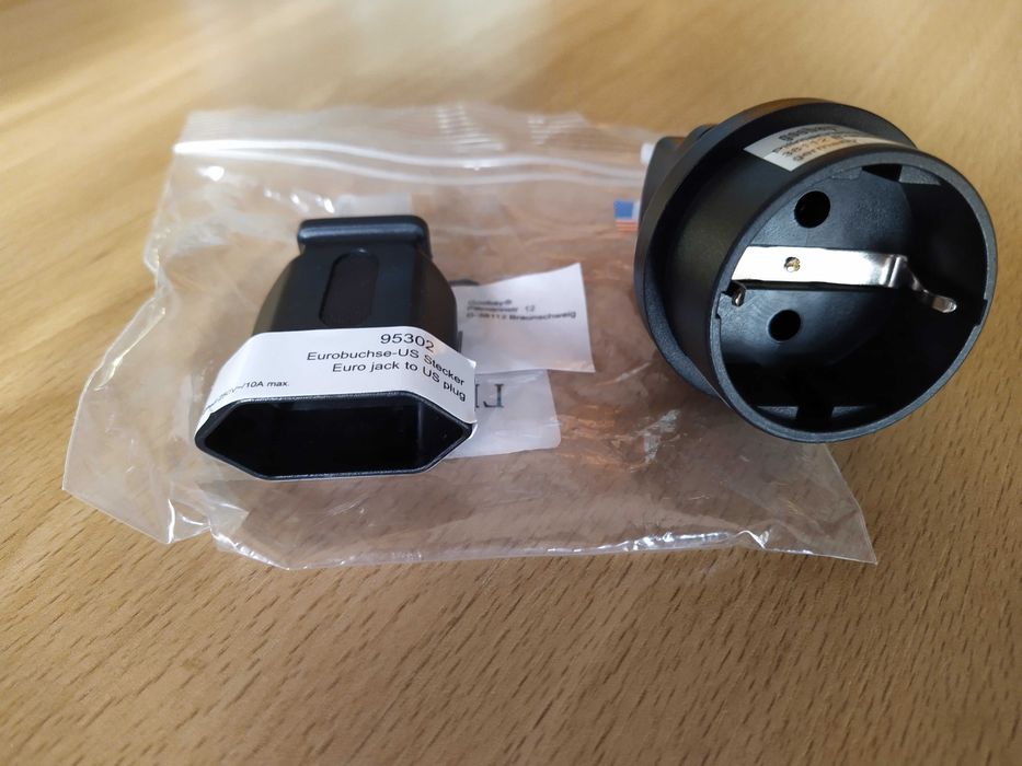 Adaptador de tomada de viagem USA-Europa