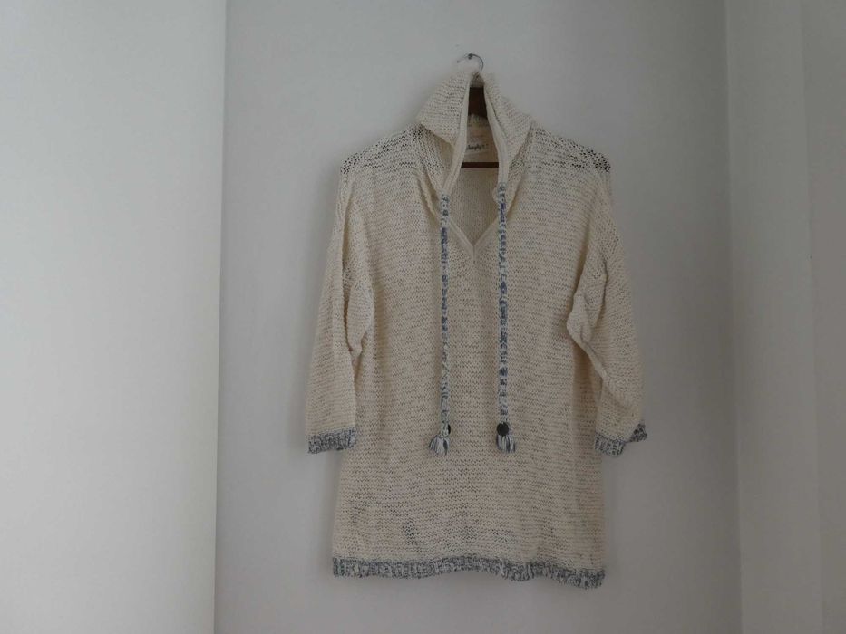 Camisola Túnica Larga com Capuz | Deeply | Algodão | Tamanho M