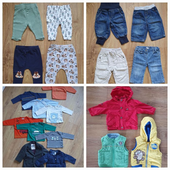 zestaw paka jesień zima niemowlę chłopiec 68 , 21 szt.
