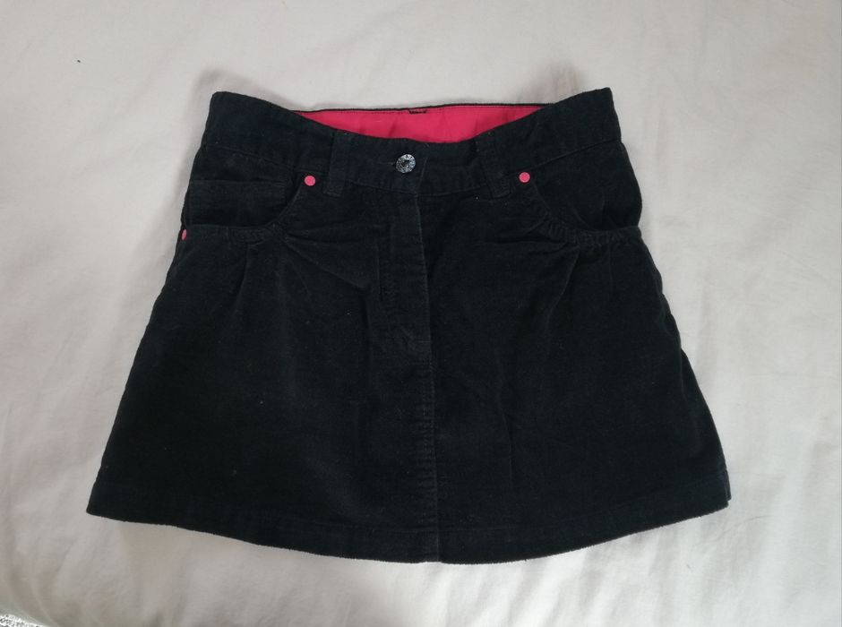 Spódniczka galowa mini 116-134 miniówka czarna 5-10-15 regulowana