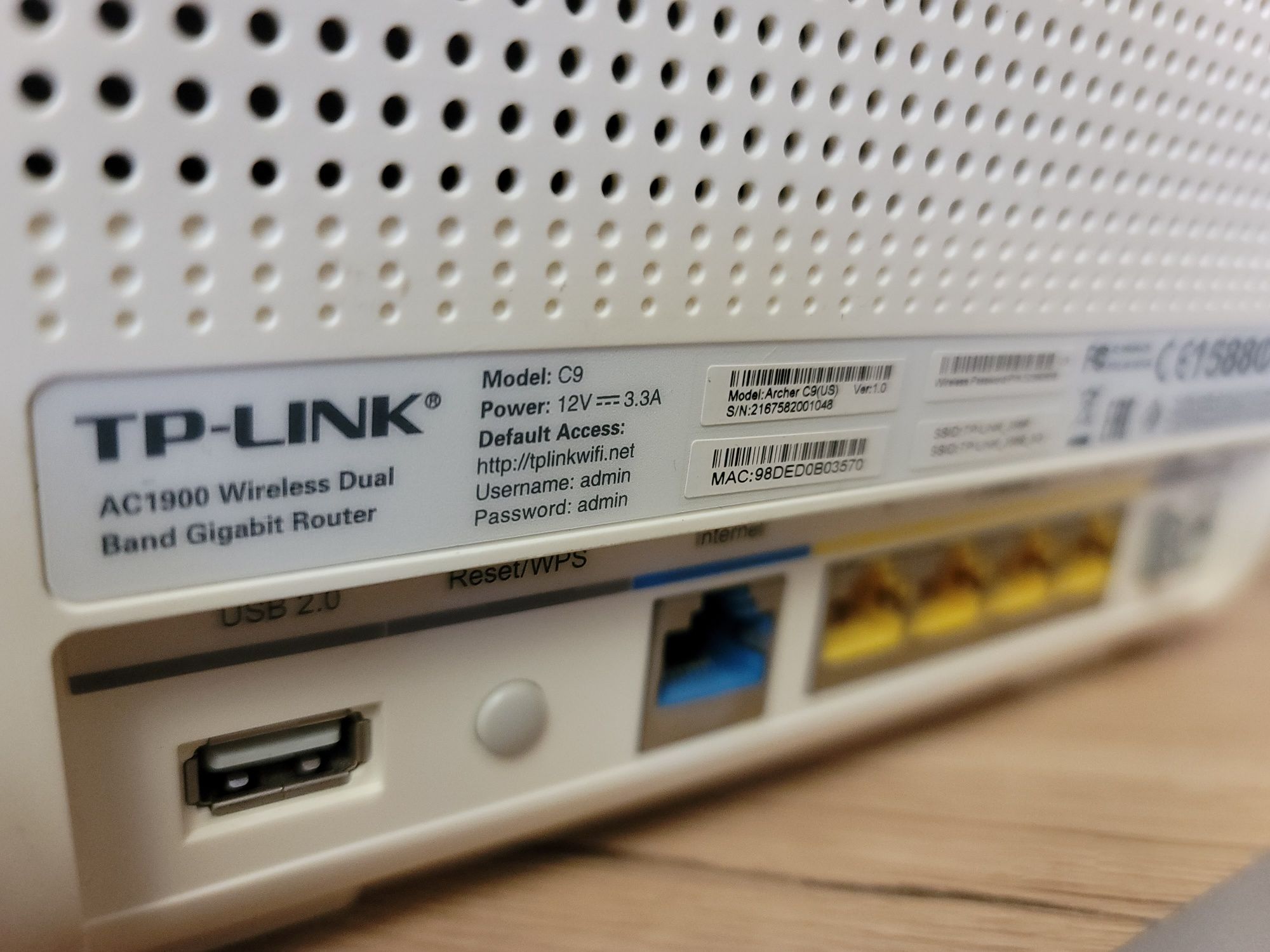 Маршрутизатор Роутер TP-Link Archer C9 (1Гбіт/с)
