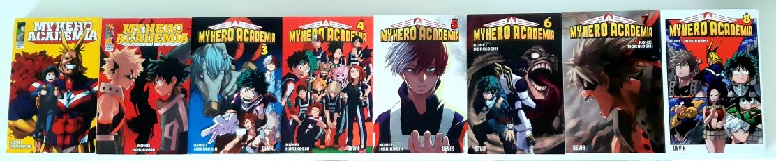 Mangá My Hero Academia Vol. I até VIII