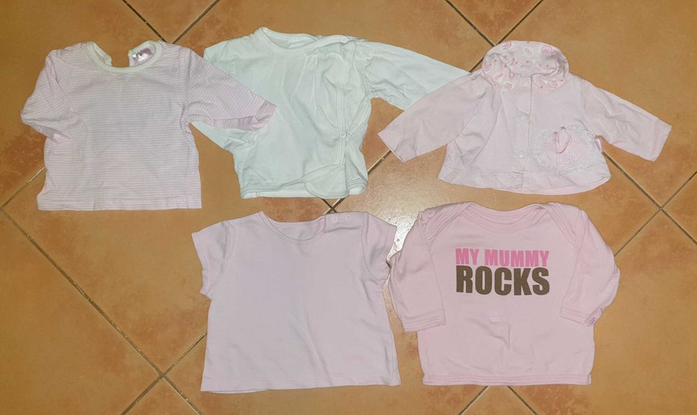 Paczka markowych ubranek dla dziewczynki * 10 szt. * 0-3 mies.