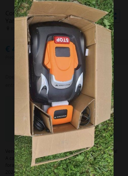 Cortador de relva robótico de até 800 m² YARD FORCE NX80i