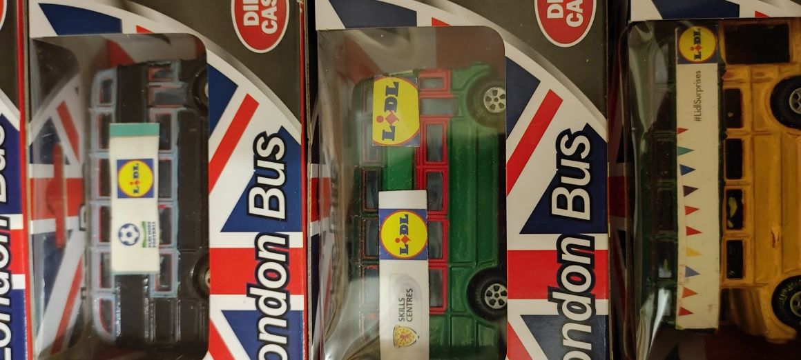 Машинки двоповерхові автобуси Лондон London bus die cast