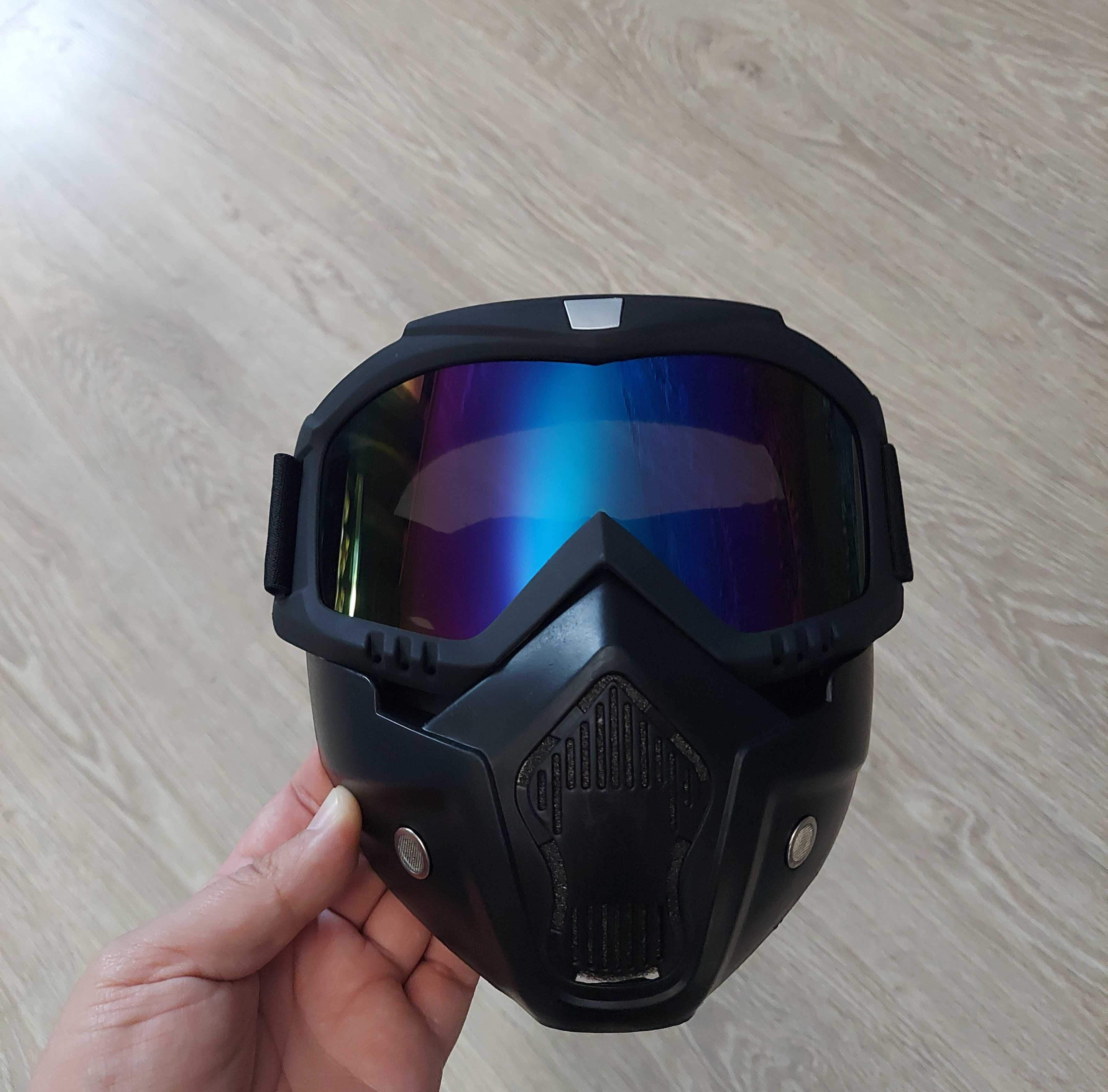 Захисна маска окуляри пейнтбол страйкбол лижі сноуборд мото очки вело