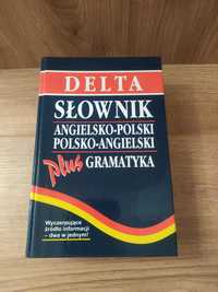 Książka słownik angielsko-polski Delta plus gramatyka