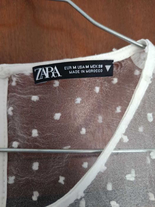 Blusa transparente da Zara