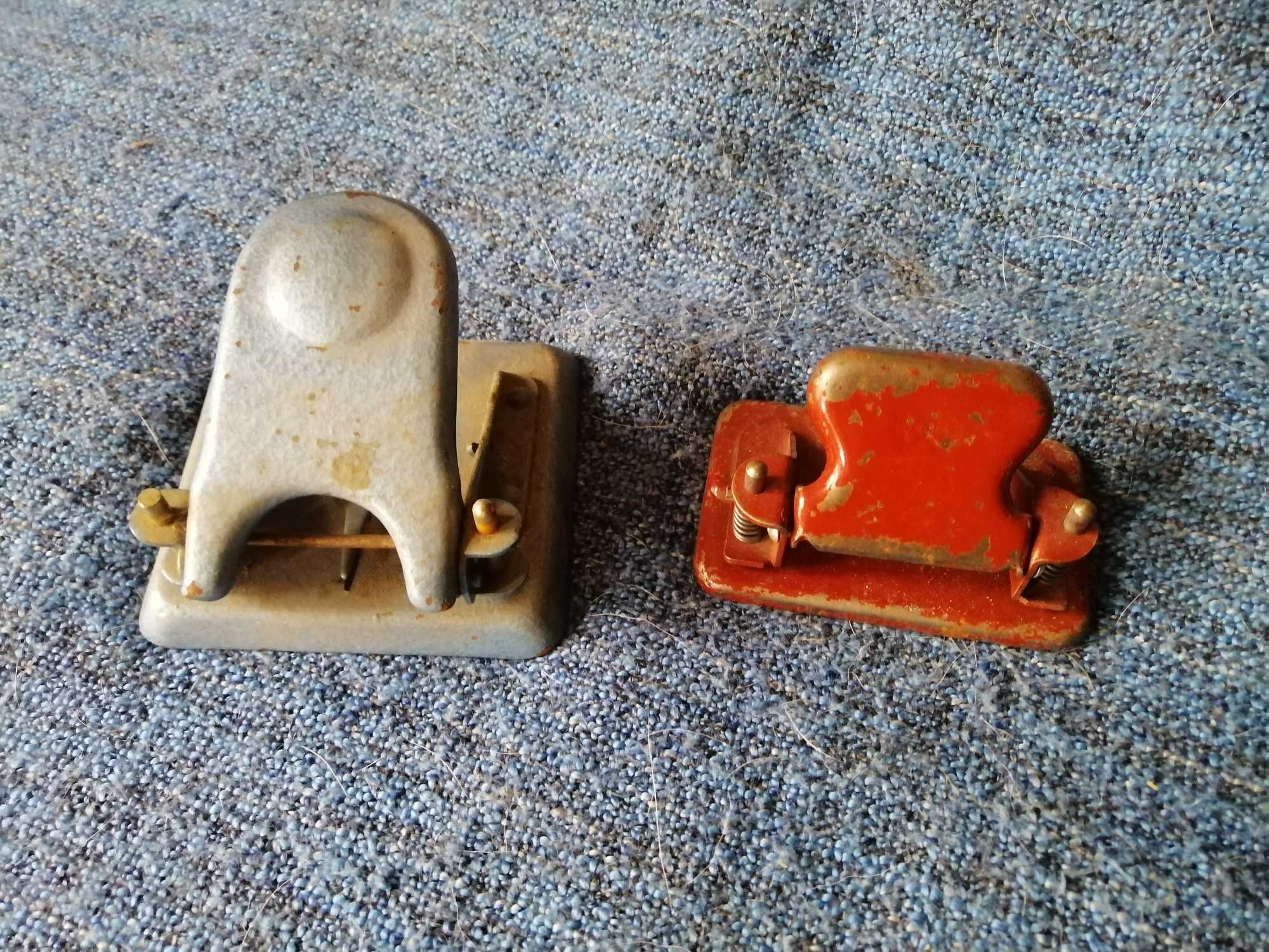 stare kolekcjonerskie dziurkacze metalowe