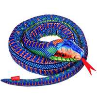 Realistyczna Maskotka Wąż niebieski 180cm 13935