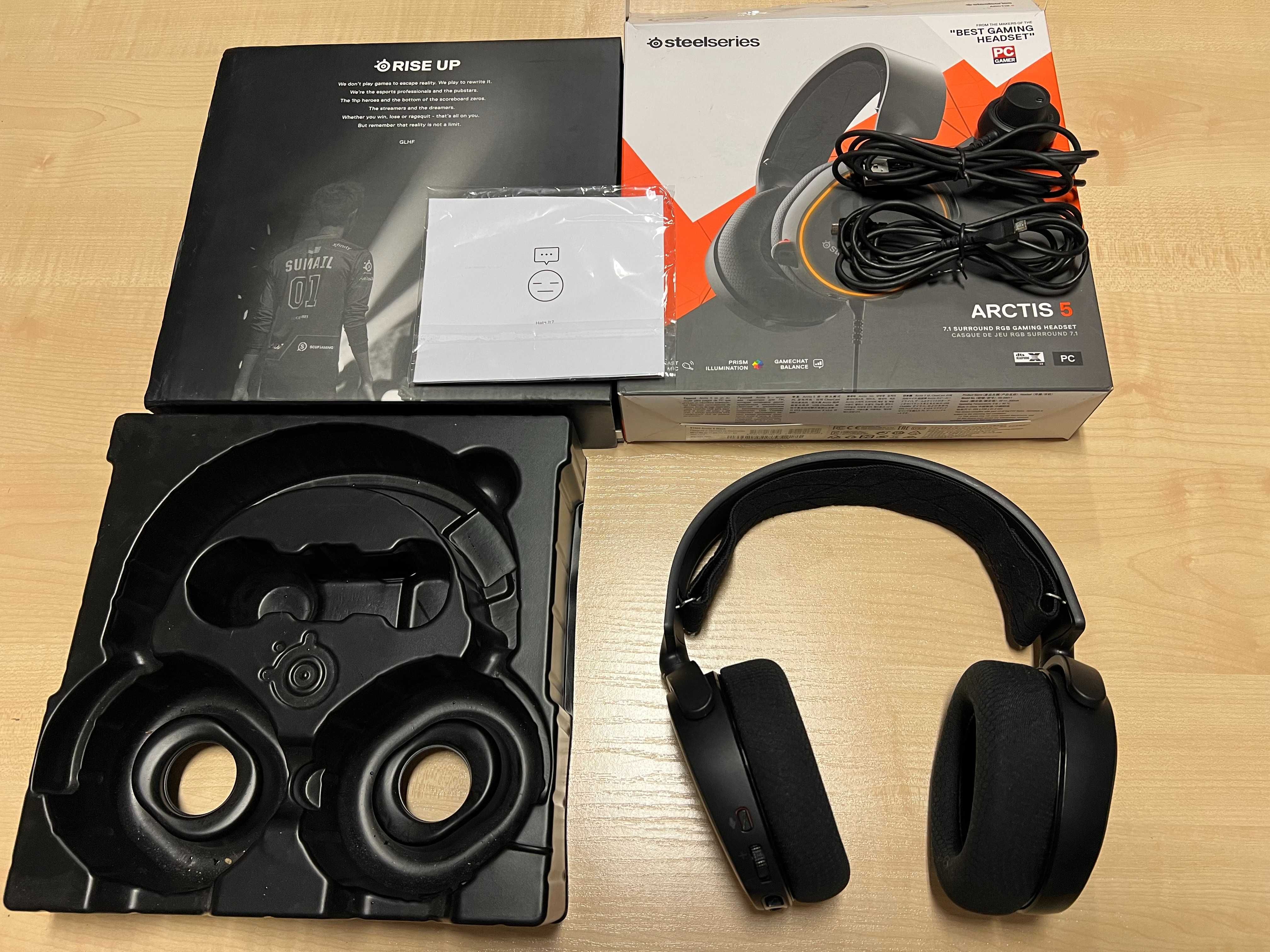 Słuchawki Steelseries Arctis 5 Super stan wszystko działa bez zarzutu