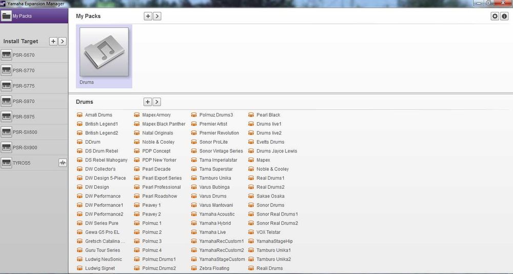 Yamaha expansion pack zestawy perkusyjne