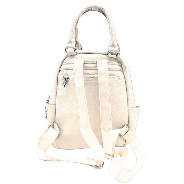 Beżowy plecak Maria C z dwoma uchwytami kremowy