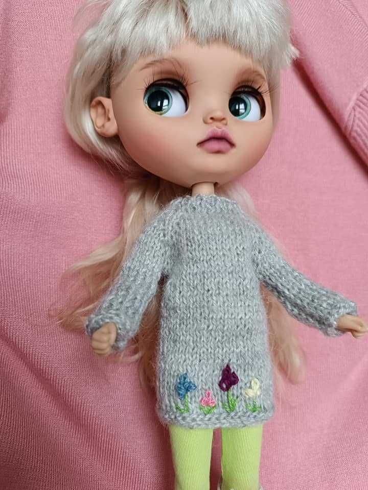 Sweterek/tunika dla lalki Blythe