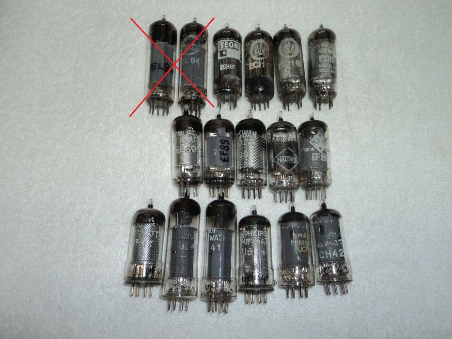 Válvulas-rádios antigos, amplificadores, novas,usadas( ECC81, 82..Etc)